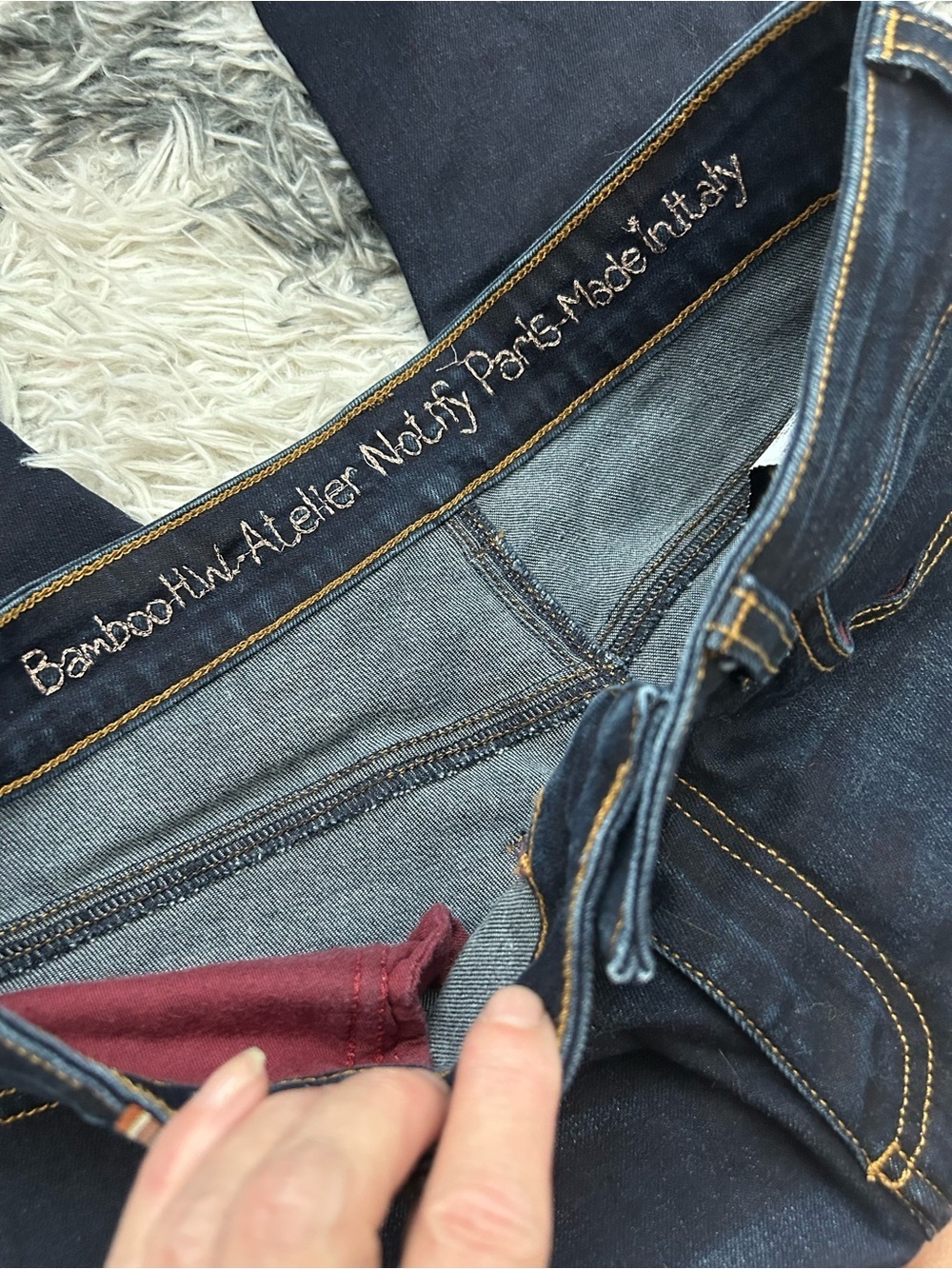 Atelier Notify Bamboo High Waisted Jeans - Picture 3 of 4